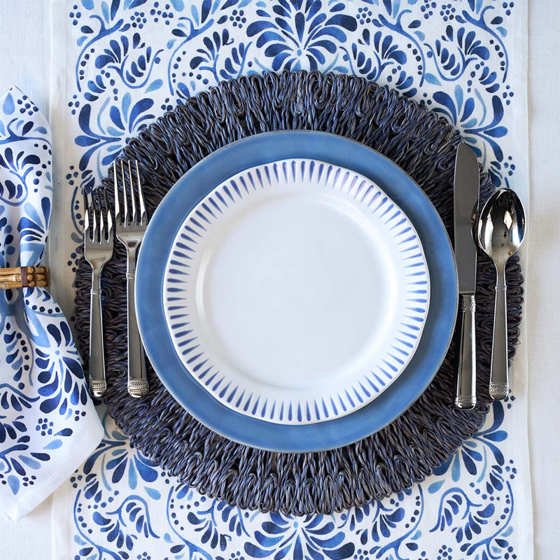 Straw Loop Placemat, Delft Blue
