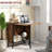 Mobile Folding Dining Table Extendable Kitchen Table Storage Shelf