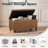 32" Faux Leather Storage Ottoman Bench With Tufted Top-1853077241