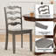 Chaise d'appoint de style campagnard en bois massif 36 po-493332848-493332850