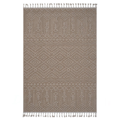 Guros Collection 4X6 Natural / Traditional Indoor / Outdoor Area Rug