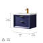 Ensemble de meuble-lavabo simple mural 24 po avec plateau en céramique Draven-1650144413-1732979964