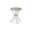 Ensemble bistro d'extérieur en fer avec table et 2 chaises, vert mat-835408836