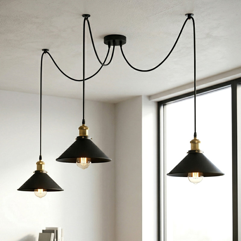 Romo 3 - Light Cluster Pendant, Black
