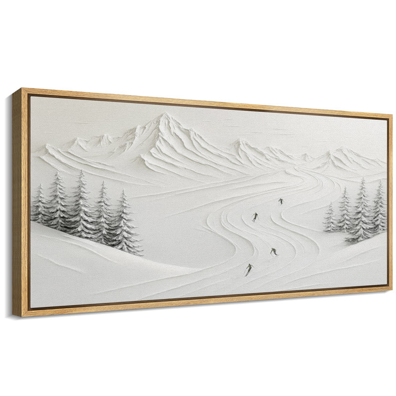 Impression sur toile encadrée, paysage d'hiver, Naturel, H 30 po x l 60 po