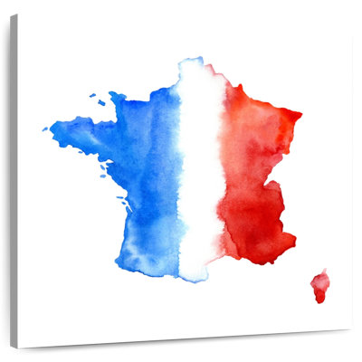 Borges Map Of France Flag