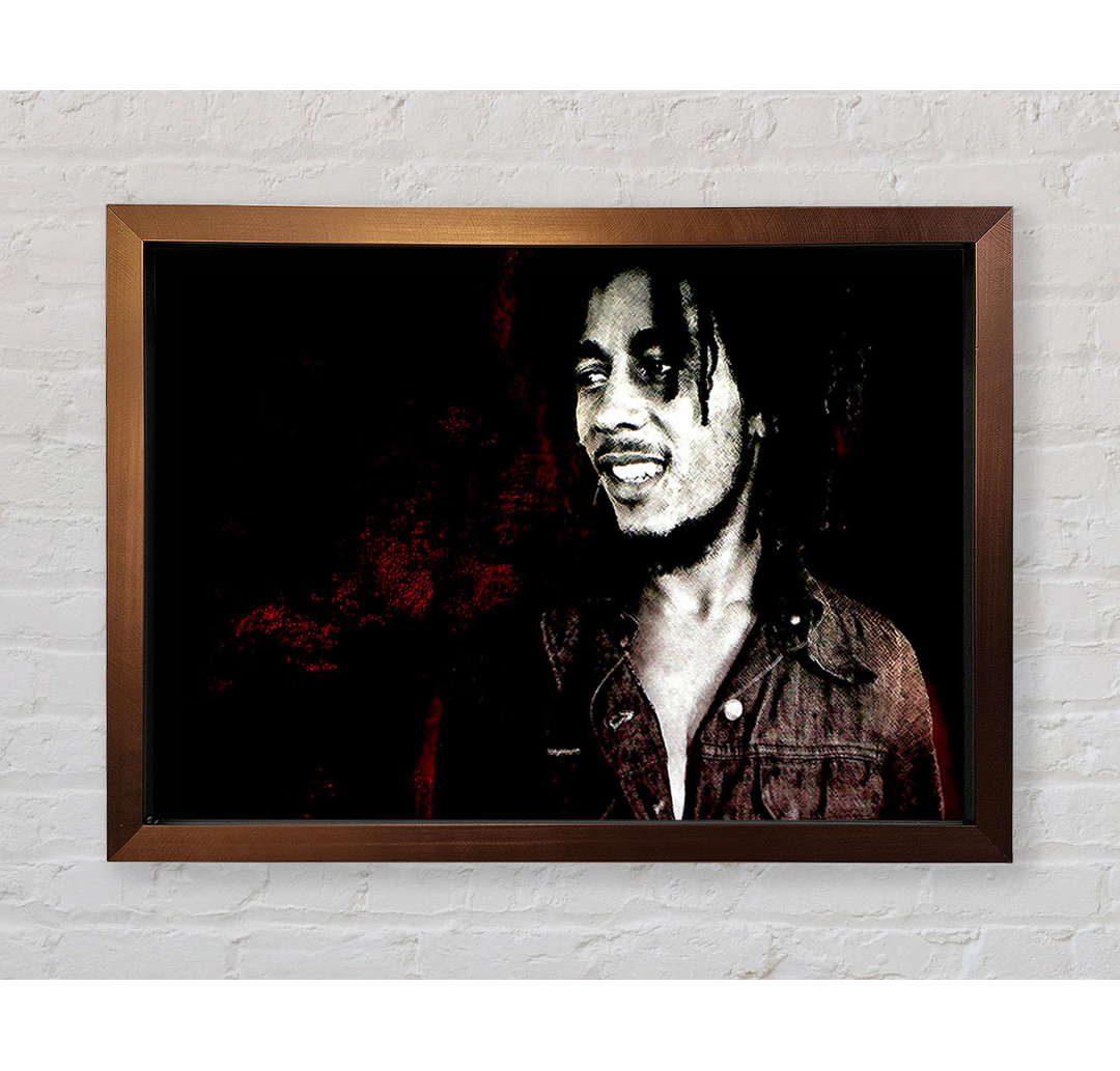 Bob Marley Held Gerahmter Druck