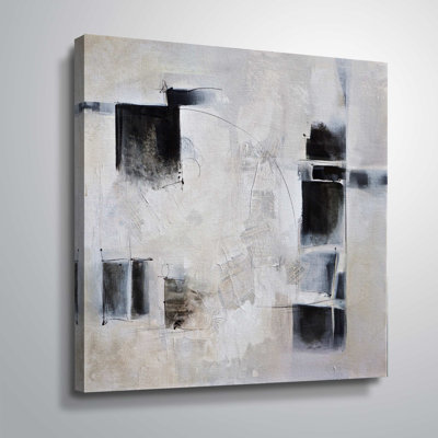 « noir et blanc et entree », reproduction sur toile