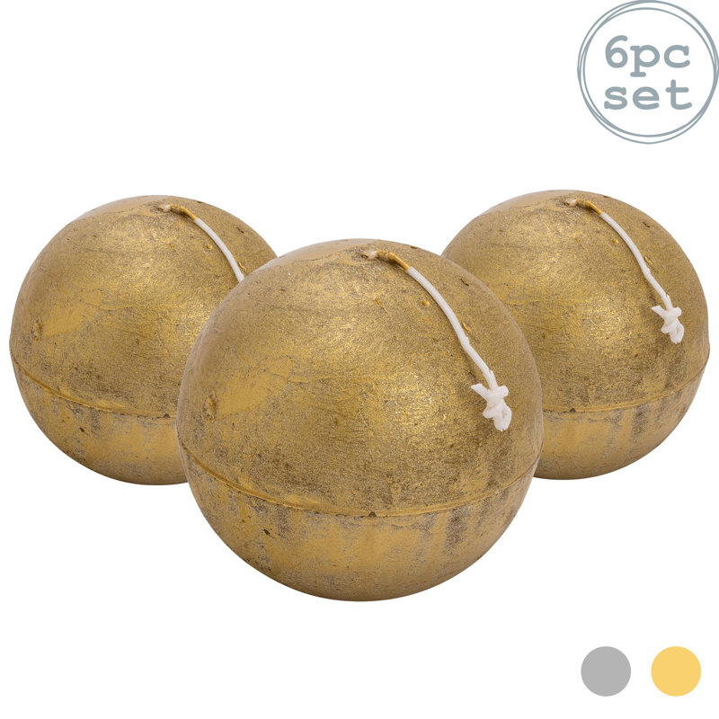 Unscented Novelty Candle, Gold