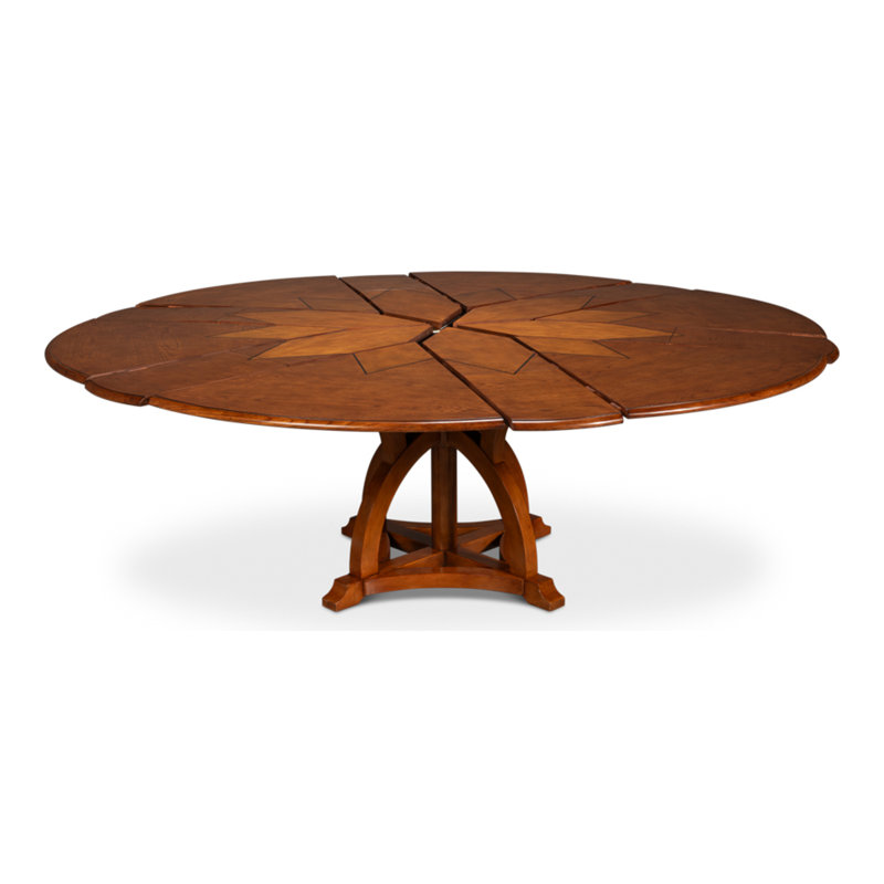 Austin Round Solid Wood Dining Table, 30"H x 55"L x 55"W