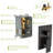 Oil Rubber Bronze Shower With 10 Inch Square Dual Head - Wall Mount System Mounted-125519125