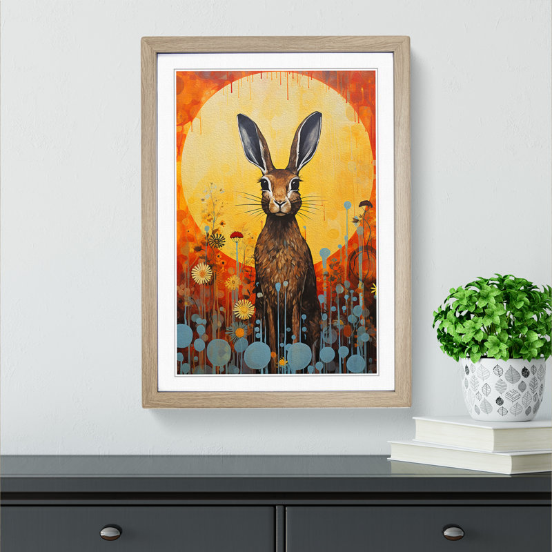 Hare Expressionism - Framed Print