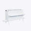 Lit escamotable avec port USB et tablettes amovibles de chaque côté, lit escamotable en pin massif pour bureau personnel, chambre d'amis-108780395-108780393