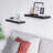 Miami 24" W x 8" D Floating Shelves Set with Invisible Wall Mount Brackets-64560668