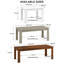 Melamine Dining Table with Chunky Legs for Kitchen Dining Room Furniture-507383904-507383911