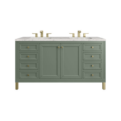 Ensemble de meuble-lavabo double 60 po Chicago