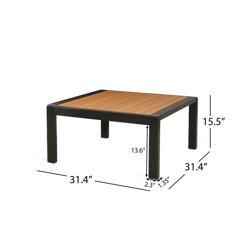 V Shape Coffee Table With 2 Sofas - Aluminum Frame, Black Glamour Charisma