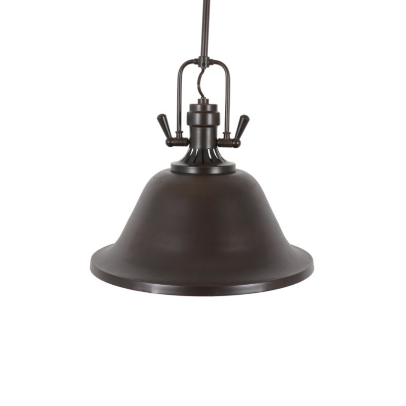 Luminaire suspendu 2 lumières cloche simple Kellems