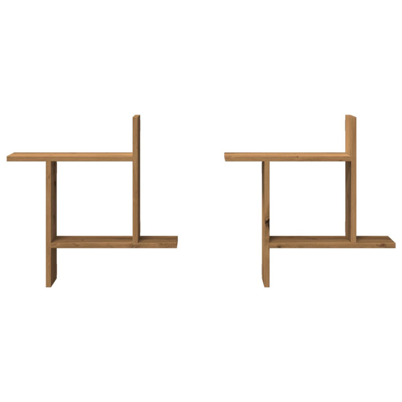 Rocchi Floating Shelf, 50cm H x 50cm W x 12cm, Artisan Oak