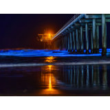 Bioluminescence at Ellen Brown Memorial Pier La Jolla, California by Brian Mc Clean - Photograph
