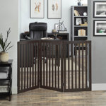 Huron Wood Free Standing Pet Gate with a Pair of Support Feet
