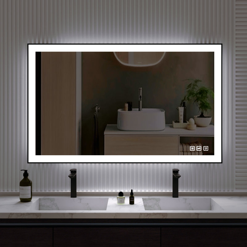 Aluminum Flat Mirror, 55" H x 30"W