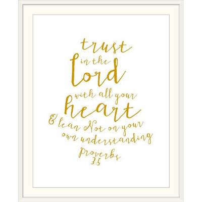 " Proverbs 3:5 - Scripture Art "