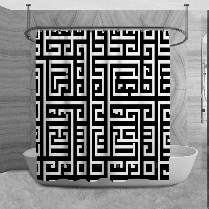 Rideau de douche Naeema, H 93 po x l 70 po