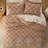 Bedsure Queen Size Comforter Set Taupe, Boho Tufted Bed Set, Checkered Farmhouse Shabby Chic Bedding, 3 Pieces, 1 Plaid Geometric Comforter and 2 Pillow Shams-32780232-19842421
