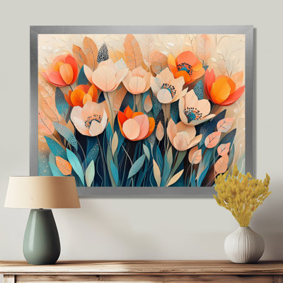 «Pastel Colors of Tulips Dream Fragments I», art mural botanique