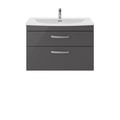 Athena 810mm Single Bathroom Vanity with Integrated Vitreous China Basin