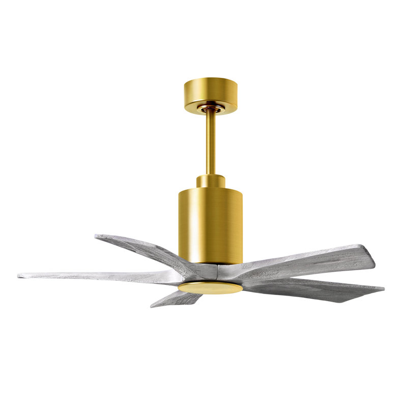Ventilateur de plafond standard à DEL à 42 pales de 42 po avec télécommande et ensemble d'éclairage inclus Patricia