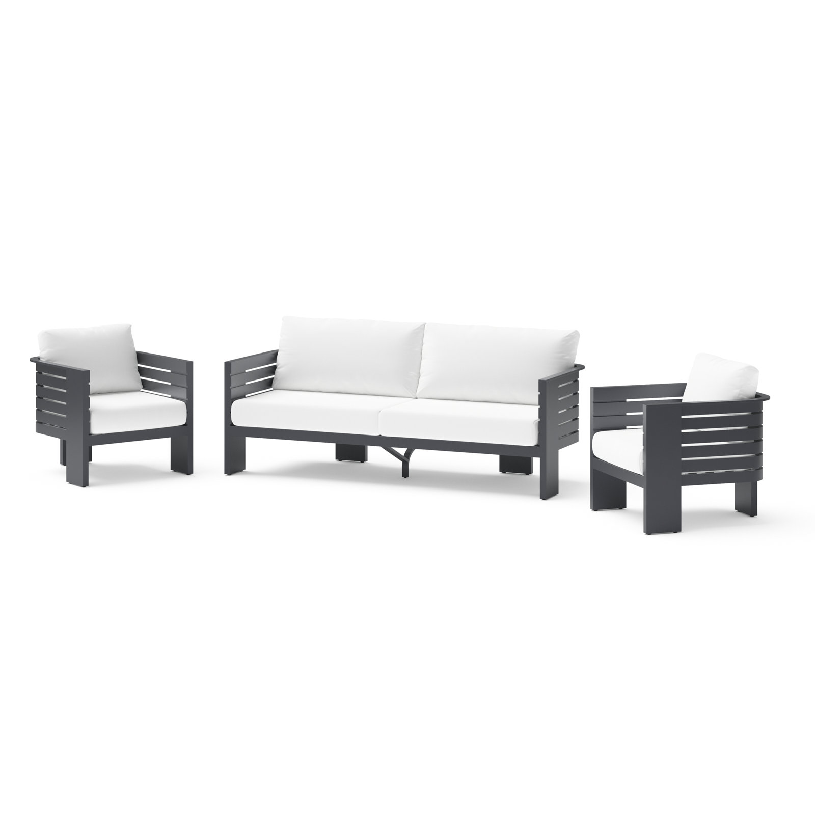 Ari 4-Person Sunbrella® Complete Patio Set, White