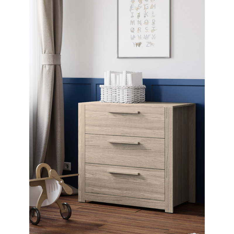 Ellesmere Changing Table Dresser, Grey Ash