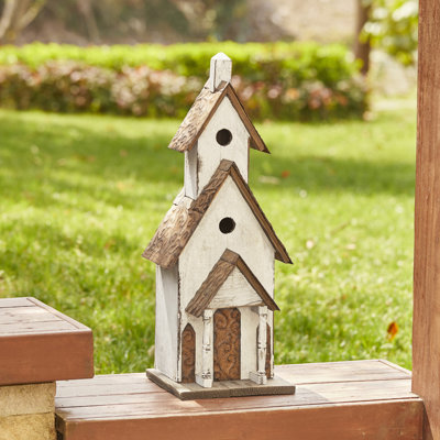 Strader 24 in. H x 9 in. W x 8 in. D Freestanding UV Resistant and Weather Resistant Birdhouse