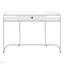 Bureau d'ordinateur, bureau personnel, ordinateur portable, tiroirs de rangement, L 48 po, travail, stratifié, métal chromé, contemporain, moderne