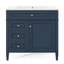 Ensemble de meuble-lavabo moderne avec porte, 3 tiroirs et armoire à pharmacie Modern-1203900188