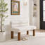 Boucle Upholstered Bench-1627345390