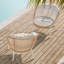 Patio Time Aluminum Outdoor Rattan Single Sofa Set Of 2, Water-resistant Metal Single Sofa With Robust Twisted Rattan And Soft Cushions, Modern Sofa Set For Deck Garden Poolside, Beige