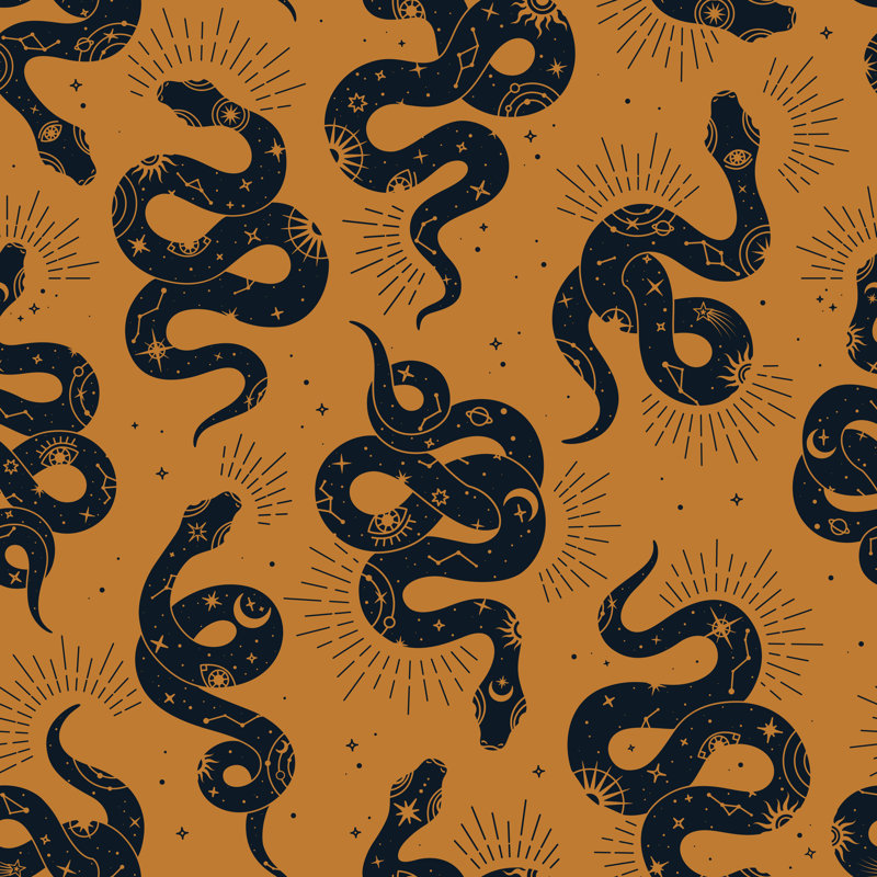 Magic Seamless Pattern - Wrapped Canvas Print, 122cm H x 122cm W x 3.8 cm D