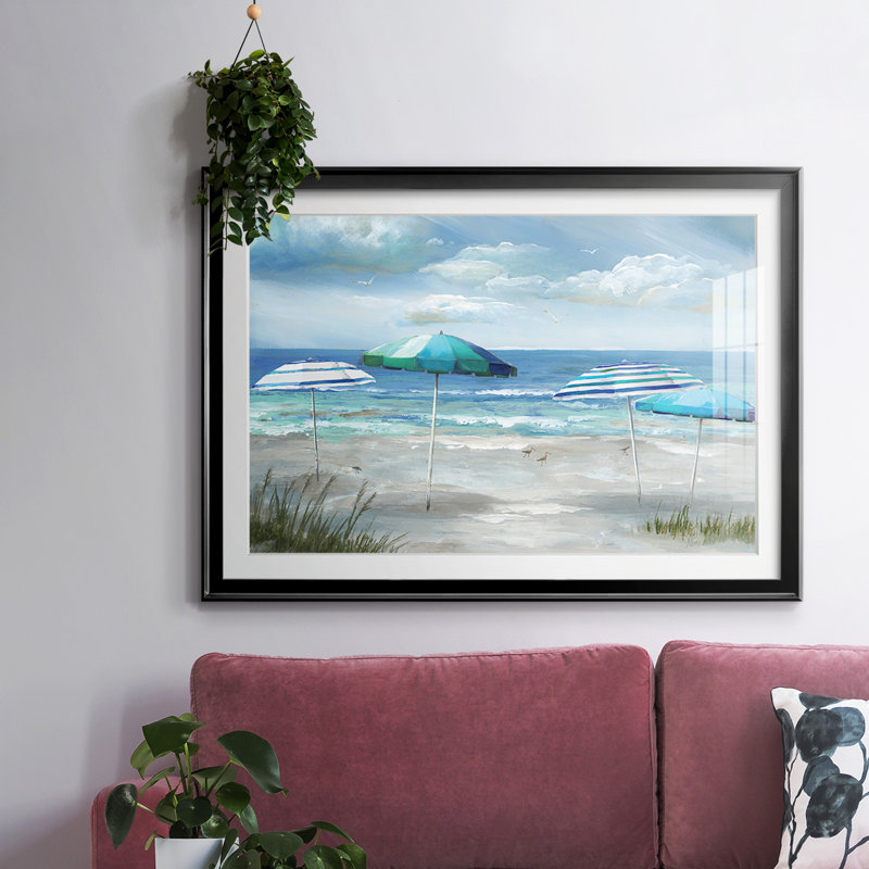 Oceanside, reproduction encadrée sur papier, Noir, H 30 po x l 44 po x P 1,5 po