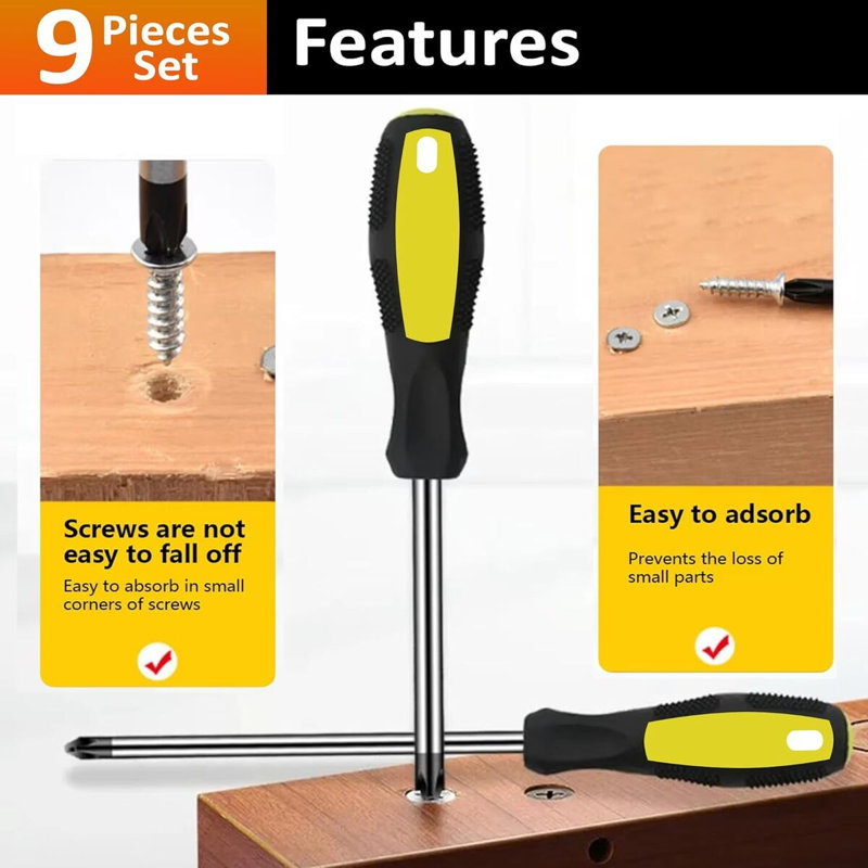 10 Piece Magnetic Screwdriver Set