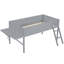 Lit mezzanine en bois avec bureau et DEL-1769510962