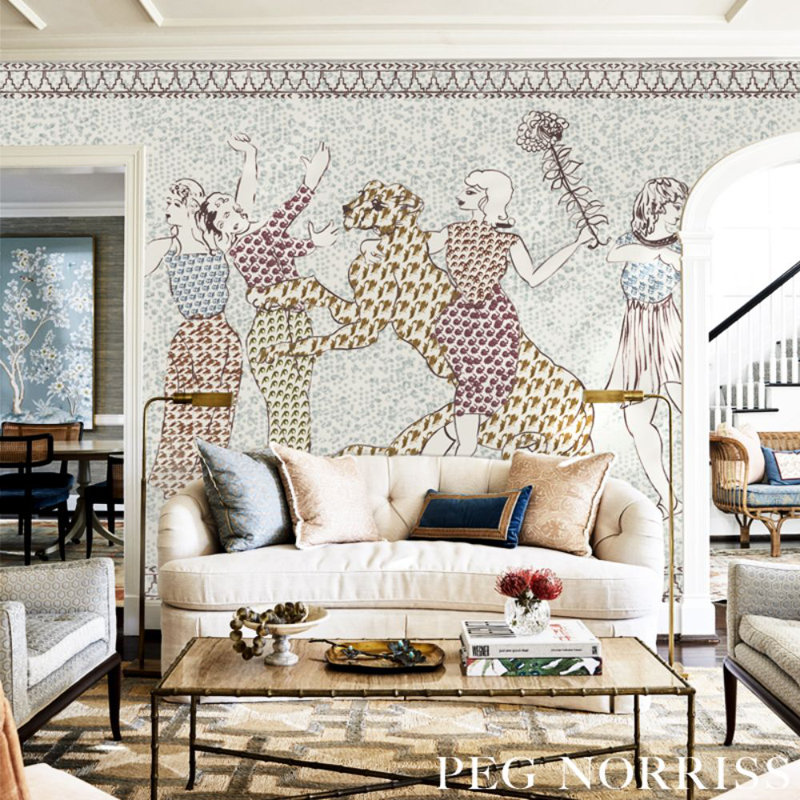 Schumacher x Peg Norriss The Golden Age Panel Set