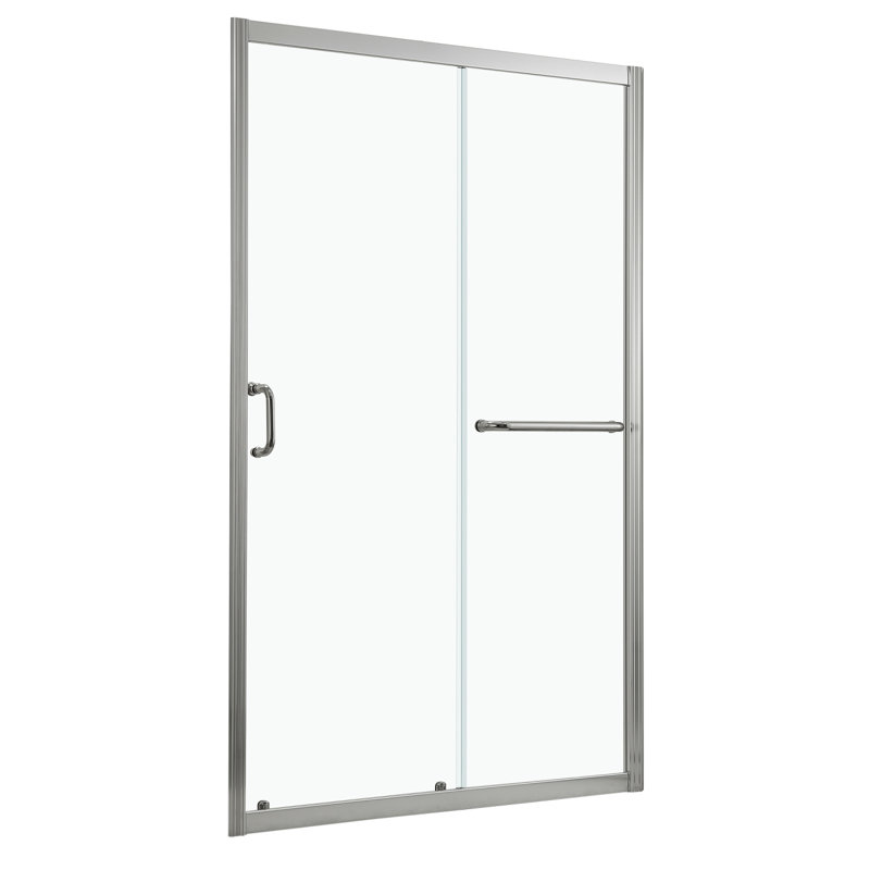 Shower Door 48" W X 72"H Single Sliding Bypass Shower Enclosure, 1/4 In. (6Mm), Brushed Nickel
