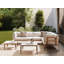 6 Seater Modular Garden Corner Sofa Set Light Beige Nayleen
