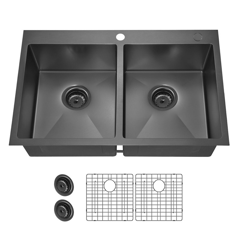 33" L x 22" W Drop-In Kitchen Sink