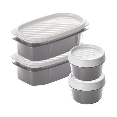  Contenants de rangement en plastique réutilisables avec couvercles - Contenant hermétique, sans fuite et sans BPA