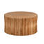 Table de style rétro avec matériaux, processus de nettoyage simple: café rétro texturant vertical de 31,5 po. Bois. Aucun assemblage requis. Nettoyage. Capacité de charge de 110 lb. Idéal pour la vie, le bureau et les repas. Naturel