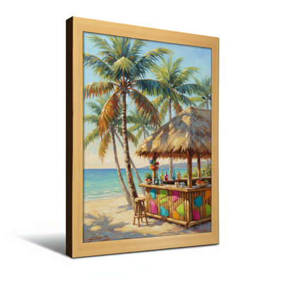 Bar de plage tropicale avec palmiers Plants & Flowers